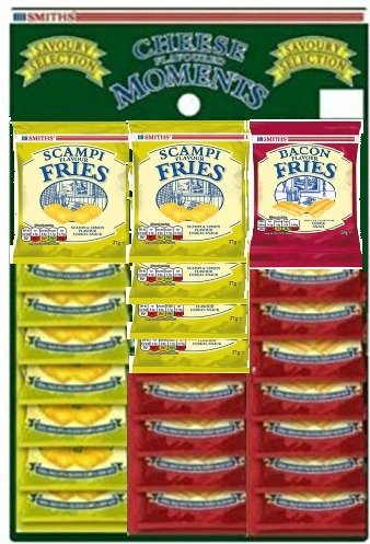 Smiths Pub Snacks - 50 50 Mixed Card - Scampi Fries & Bacon Fries - Molesale Product