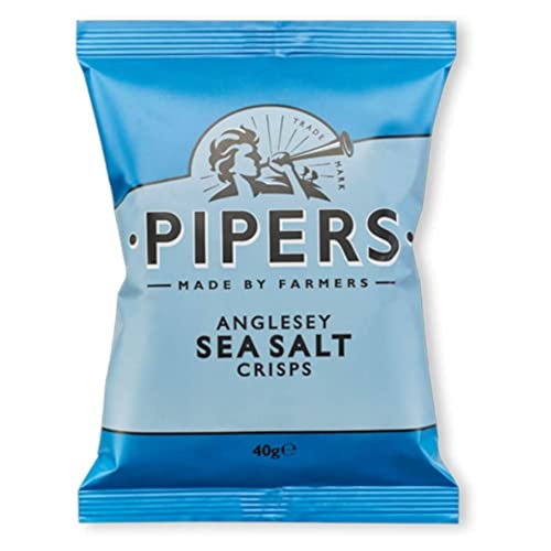 Pipers Top 4 Mixed Variety 40 x 40g | 13 x Lye Cross Cheddar & Onion | 11 x Anglesey Sea Salt | 9 x Burrow Hill Cider Vinegar & Sea Salt | 7 x Great Berwick Longhorn Beef