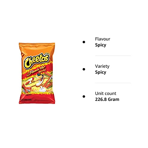 Cheetos Spciy Flamin Hot Crunchy 8oz/226.8g US IMPORT