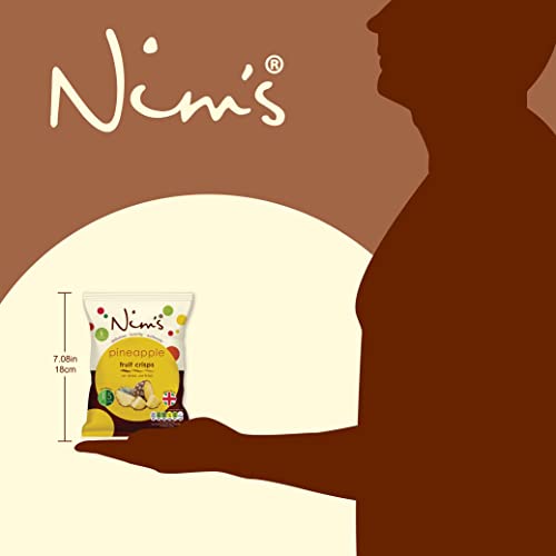 Nim's Air Dried Pineapple Crisps Box Set 20g Vegan Vegetarian Healthy Snack (Pack of 12)