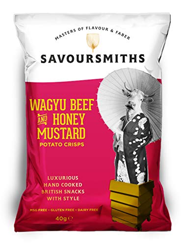 Savoursmiths Big 5 Flavours Luxury Crisps - 5 X 150G Bags [Truffle & Rosemary | Wagyu Beef & Honey Mustard | Desert Salt | Somerset Cheddar & Shallot | Desert Salt & Vinegar]