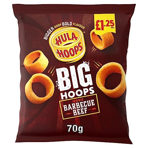 Hula Hoops Big Hoops Potato Rings KP 20x70g £1.25 PMP (BBQ Beef)