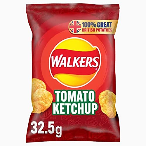 Walkers Crisps Custom Case Selection- Mixed Box of Flavoured British Potato Chips - 32 Pack, Select Any 4 Flavours of Your Choosing & Receive 8x32.5g of Each