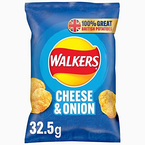 Walkers Crisps Custom Case Selection- Mixed Box of Flavoured British Potato Chips - 32 Pack, Select Any 4 Flavours of Your Choosing & Receive 8x32.5g of Each