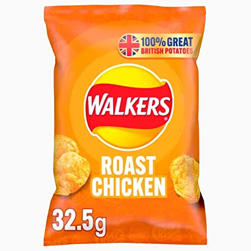 Walkers Crisps Custom Case Selection- Mixed Box of Flavoured British Potato Chips - 32 Pack, Select Any 4 Flavours of Your Choosing & Receive 8x32.5g of Each