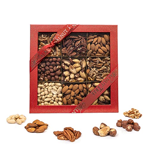 Walnut Tree |Assorted Natural Nuts Gift Box | Premium selection of natural nuts mix crammed with vitamins and minerals | Suitable for Vegans, Vegetarian, Halal, Kosher and Gluten Free diets | 550g pack