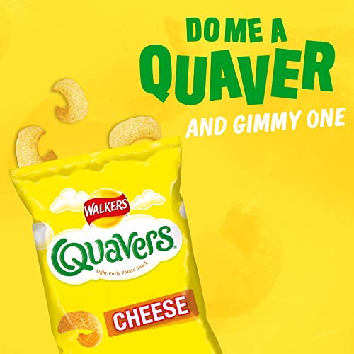 Walkers Crisps Quavers Cheese Snacks Box, 20 g (Case of 32)