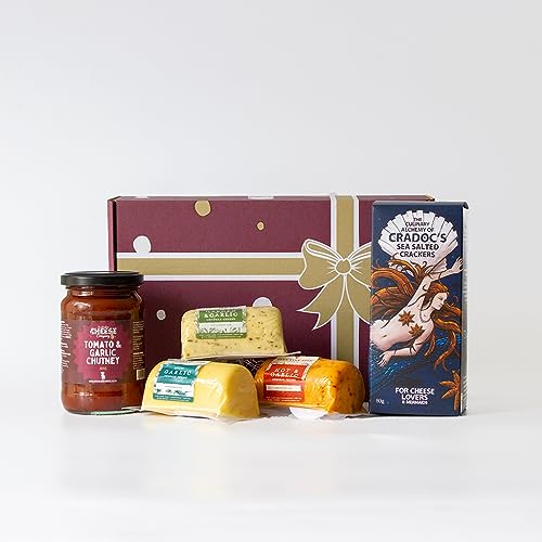 Garlic Cheese Selection Gift Box. The Ultimate Gift Hamper for Garlic Lovers, Packed Full of Garlic Inspired Foodie Gifts. The Chuckling Cheese Company.