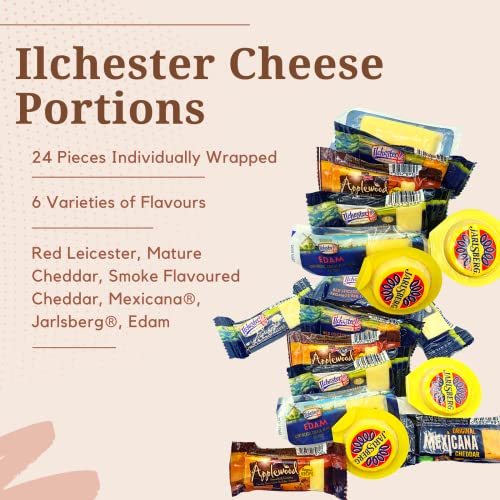Cheese Hampers for Men Gift - 24 Pcs Ilchester Cheese Selection, 3x Chutney and 500g Fruit Cake - Cheese and Chutney Gift Sets, Hampers & Gourmet Gifts, Birthday Hampers for Dad