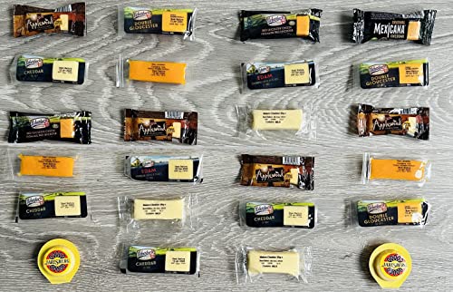 TOPLINE Luxury Selection of 9 Different Cheeseboard Varieties and 6 Chutney's Gift Set Him and Her | 24 Ilchester Cheese Individually Wrapper Portions and Hampton's 6 Luxury Chutneys Gift Hamper