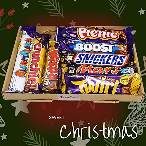 Chocolate Lover Gift Box Hamper | 8 Full size Bars Selection Pack | Christmas Sweet Treats | Birthday Gift |Stocking Filler Teacher Gift |Perfect for Kids Party & Cadbury Dairy Milk Lover