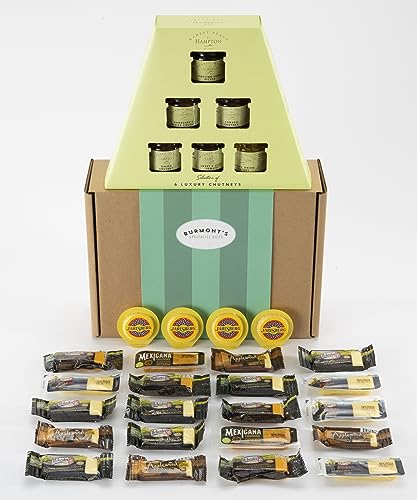 Ilchester Cheese & Hamptons Chutney Selection Hamper - Includes 24 Various Cheese & 6 Various Chutneys - Hamper Exclusive To Burmont's