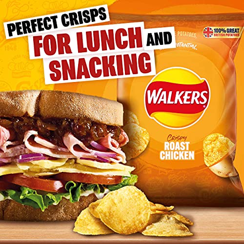 Walkers Roast Chicken Crisps Box, 32.5 g (Case of 32)