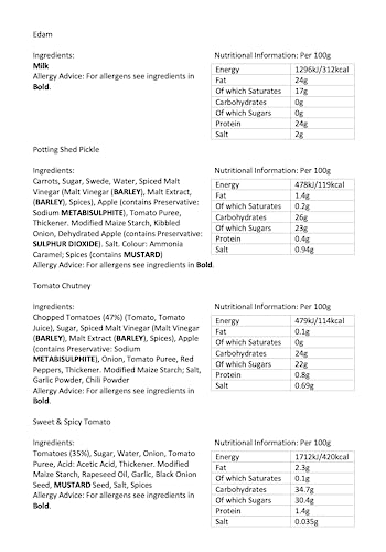 Ilchester Cheese & Hamptons Chutney Selection Hamper - Includes 24 Various Cheese & 6 Various Chutneys - Hamper Exclusive To Burmont's