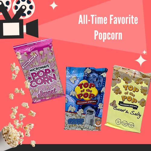Family Movie Night Hamper Box - Pringles Gift Set with Popcorn, Sweets and Savoury Snacks Hamper - Movie Night Accessories, Birthday Hamper, Crisp Hamper, Date Night Box, Kids Crisp Selection Box