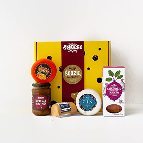 The Boozie Cheese Gift Box. A Delicious Alcohol Inspired Cheese Selection Box. The Perfect Luxury Hamper Box. Food Gifts Really Do Make The Best Gifts. The Chuckling Cheese Company.