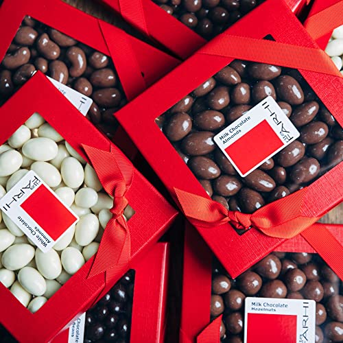 Rita Farhi Milk Chocolate Coated Brazil Nuts in a Luxury Gift Box | Christmas Chocolate Nuts Present | Palm Oil Free - 210 g