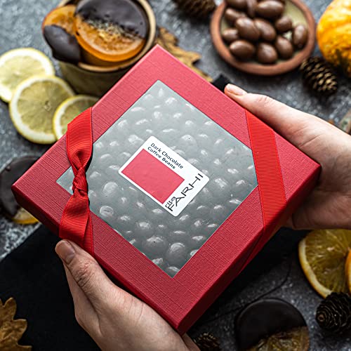 Rita Farhi Milk Chocolate Coated Brazil Nuts in a Luxury Gift Box | Christmas Chocolate Nuts Present | Palm Oil Free - 210 g