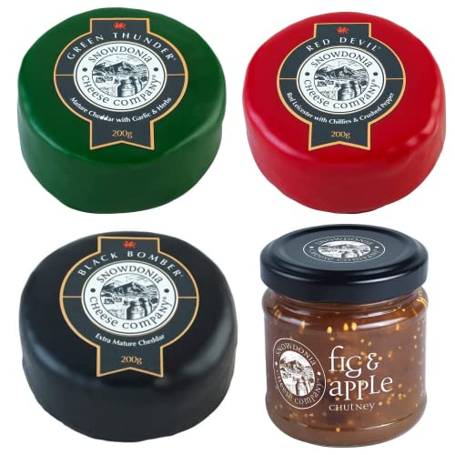 Snowdonia Cheese & Chutney Hamper, 3 x 200g