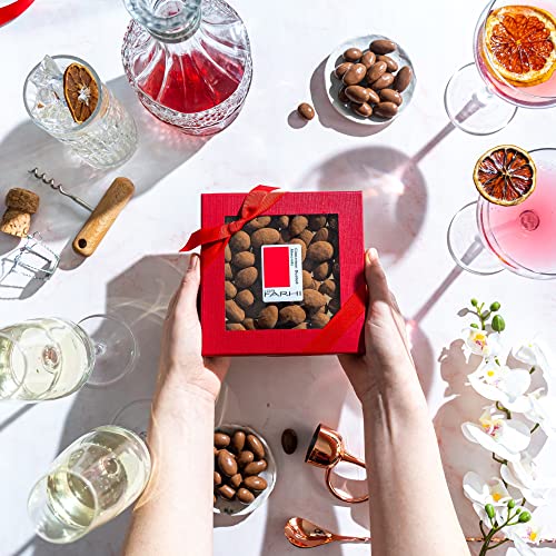Rita Farhi Milk Chocolate Coated Brazil Nuts in a Luxury Gift Box | Christmas Chocolate Nuts Present | Palm Oil Free - 210 g