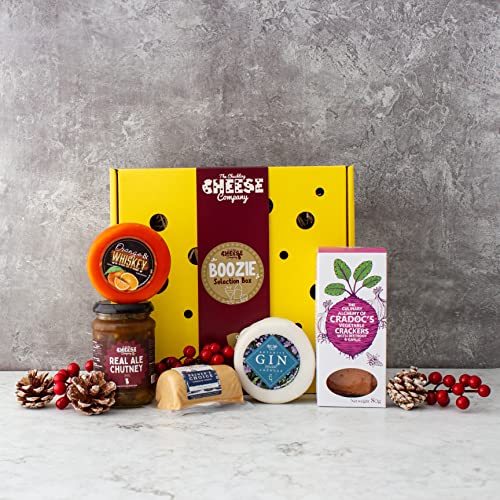 The Boozie Cheese Gift Box. A Delicious Alcohol Inspired Cheese Selection Box. The Perfect Luxury Hamper Box. Food Gifts Really Do Make The Best Gifts. The Chuckling Cheese Company.