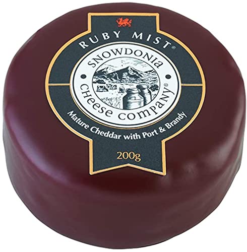 Snowdonia Cheese Company Slate Cheese Board Including Black Bomber, Beechwood & Ruby Mist 200g Truckles