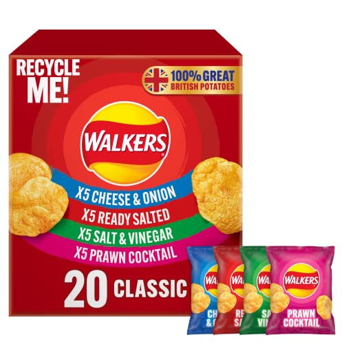 Walkers Classic Variety Multipack Crisps Box 20x25g