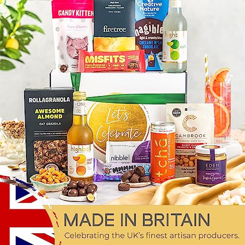 Birthday Hampers For Women, Vegan Chocolate Gifts For Women, Letterbox Gifts, Gluten Free Snacks, Dairy Free Chocolate, Vegan Hamper, Afternoon Tea Hamper For 2 - Luxury Hampers & Gourmet Gifts
