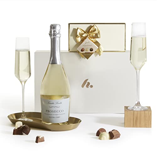 Prosecco & Chocolates Hamper - Indulgent Belgian Truffles & Prosecco Wine Gift Set | Prosecco Gifts For Women, Hampers & Gourmet Gifts For Women, Birthdays, Anniversaries, Easter, By Clearwater Hampers
