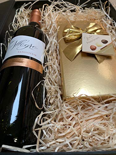 Wine Gift Set For Women & Men Who Love a Bottle of Red Wine and Chocolate | Birthday Hamper For Him, Her or Couples - Best Friends & Red Wine Lovers UK