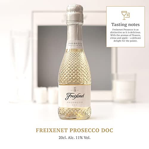 Freixenet Prosecco Gift Set, Pamper Wine Gift Set Women - New Mum Luxury Candle, Bath Bombs, Mini Prosecco 20cl, Champagne Flute - Prosecco Gifts for Women, Mothers Day, Birthday Alcohol Gifts for Her