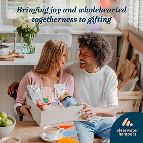 Celebration Prosecco Gift Hamper - Prosecco Gift Set - Elegant Biscuits, Premium English Tea, Macarons, Artisan Chocolates & Biscuits | Prosecco Gifts For Women, Hampers For Women, Gifts For Couples.