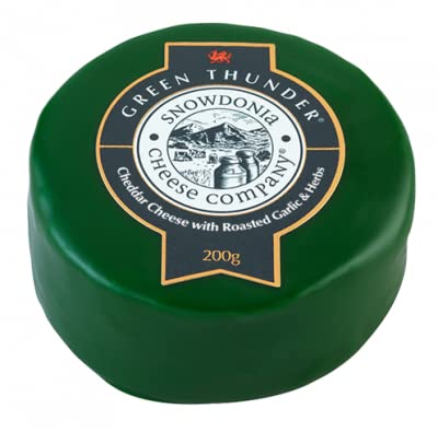 Snowdonia Cheese Company Gift Hamper Containing Three, 200g Truckles - Little Black Bomber, Red Devil & Green Thunder. Also Includes Two Snowdonia Chutneys - Hamper Exclusive To Burmont's