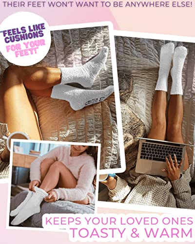 Birthday Gifts for Women “If You Can Read This Bring Me Tea! ” Gifts for Her Funny Cupcake Socks - Warm Fluffy Socks Women Christmas Presents for Mum Friendship Valentines Mothers Day gifts ideas