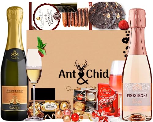 Duo Hamper Prosecco Wine Gift set for Her, A Birthday Gift Set for Women - Ideal Best Friend Gift for Women