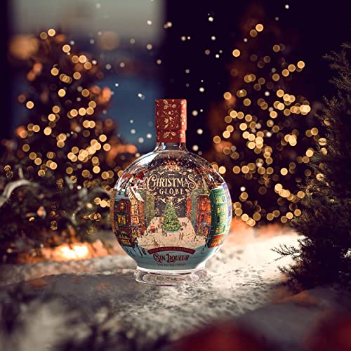 Christmas Globe Gin Liqueur – Spiced Orange and Cranberry Flavour, 70cl, 20% ABV