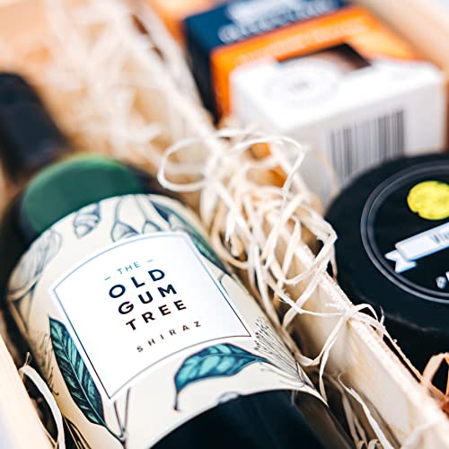 Cheese and Wine Gift Set | Red Wine Shiraz Pairs Perfectly With 2 Truckles and Crackers Hamper