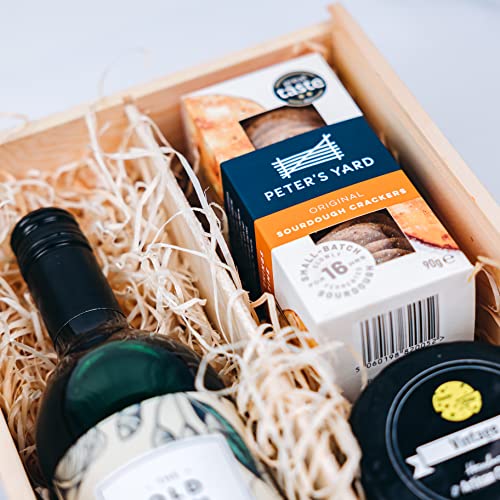 Cheese and Wine Gift Set | Red Wine Shiraz Pairs Perfectly With 2 Truckles and Crackers Hamper