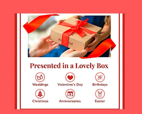 The Pink Rose Prosecco Chocolate Hamper Gift Set, Prosecco Gift Set for Women - All Birthdays|Mother's Day|Valentine Day|cassions