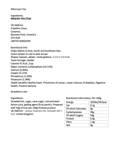 The Ultimate Great British Afternoon Tea & Scones Hamper - Including Tea, Scone Mix, Clotted Cream, Jams, Preserves & Marmalades - Hamper Exclusive To Burmont's