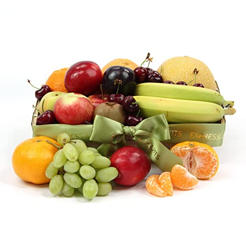 Express4Fruits Farm Delight Fruit Basket - Fruit Gift Baskets and Gift Hampers with Next Day UK delivery with Personal Message attached