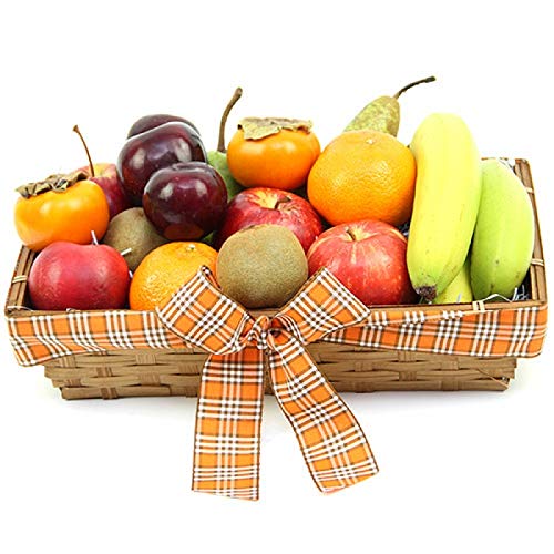 Deluxe Indulgence Fruit Basket - Fruit Gift Baskets and Gift Hampers with Next Day UK delivery with Personal Message Attached