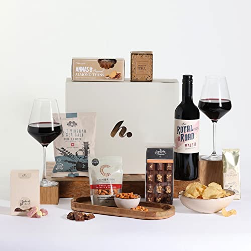 Classic Food & Red Wine Hamper - Argentinian Malbec Plus Sweet & Savoury Treats| Hampers & Gourmet Gifts, Gift Hampers For Women, Hampers For Men, Hampers For Couples, By Clearwater Hampers