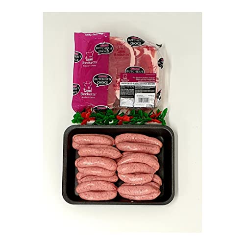 Shukers Butchers Jackson Street Bacon Shukers Butchers Extra Value Breakfast Meat Pack, Hamper, Thick Cut Bacon, Pork Sausage