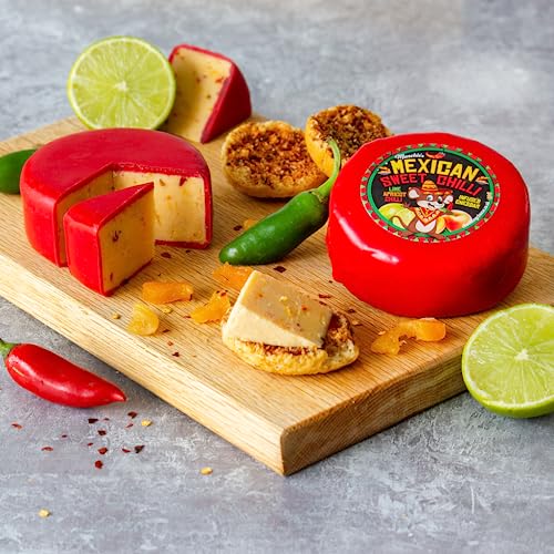 Gourmet Cheese Gift Tray. A Wonderful Selection Box of Five Cheese Perfect for A Birthday Hamper. The Ultimate Unusual Gifts for A Cheese Lover to Enjoy for Lunch. The Chuckling Cheese Company.
