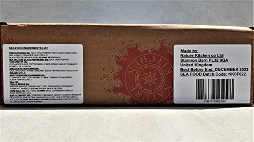 Nature Kitchen Gourmet Seafood Seasoning Selection Mix Gift Set. 9X Gluten-Free Herbs and Spices for Cooking Fish Recipes, Roasting and Marinades. Including Thai Stir-Fry, Paella Spice, Dill Herbs