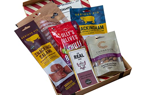 British Charcuterie Letter Box Hamper - Ideal Letterbox Gift for Friends & Family who Love Quality Cured Meats - All British Produce - Easy delivery Through The Letter Box