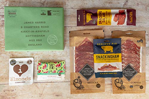 British Charcuterie Letter Box Hamper - Ideal Letterbox Gift for Friends & Family who Love Quality Cured Meats - All British Produce - Easy delivery Through The Letter Box