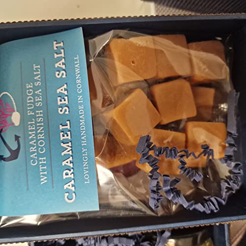 Great British Gift Tower - Gourmet Food Hamper with Award Winning Goodies & Presented in 7 Blue & Silver Gift Boxes - Wrapped with Ribbon