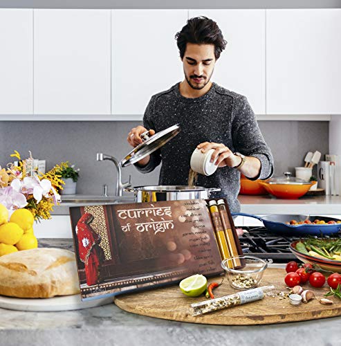 Eat.Art Curries of Origin - 12 Unique Different Curries - Food Cooking Gifts Luxury World Selection Box - Authentic Unusual Collection Fine Food Curry Set - Curry Lovers Kit